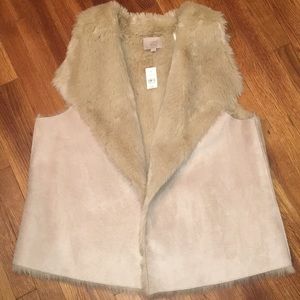 Suede/Fur Lined Vest